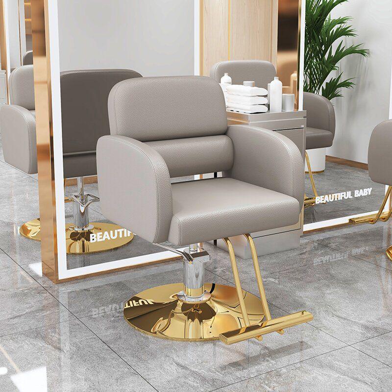High-End Adjustable Rotating Hair Salon Chair for Grooming and Hairdressing
