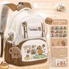 2024 Capybara Girls' Backpack: Stylish, Spacious & Perfect for Grades 1-6