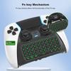 Keyboard for PS5 Edge Controller with Green Backlight, Bluetooth 3.0 Mini Portable Message Keypad Chatpad, Built-in Speaker & 3.5mm Audio Jack