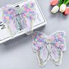 Hot-Selling Colorful Bow Clothing Applique With Jewelry Princess Dress Children'S Clothing Lace Embroidery Handmade Cloth Sticker Accessories
