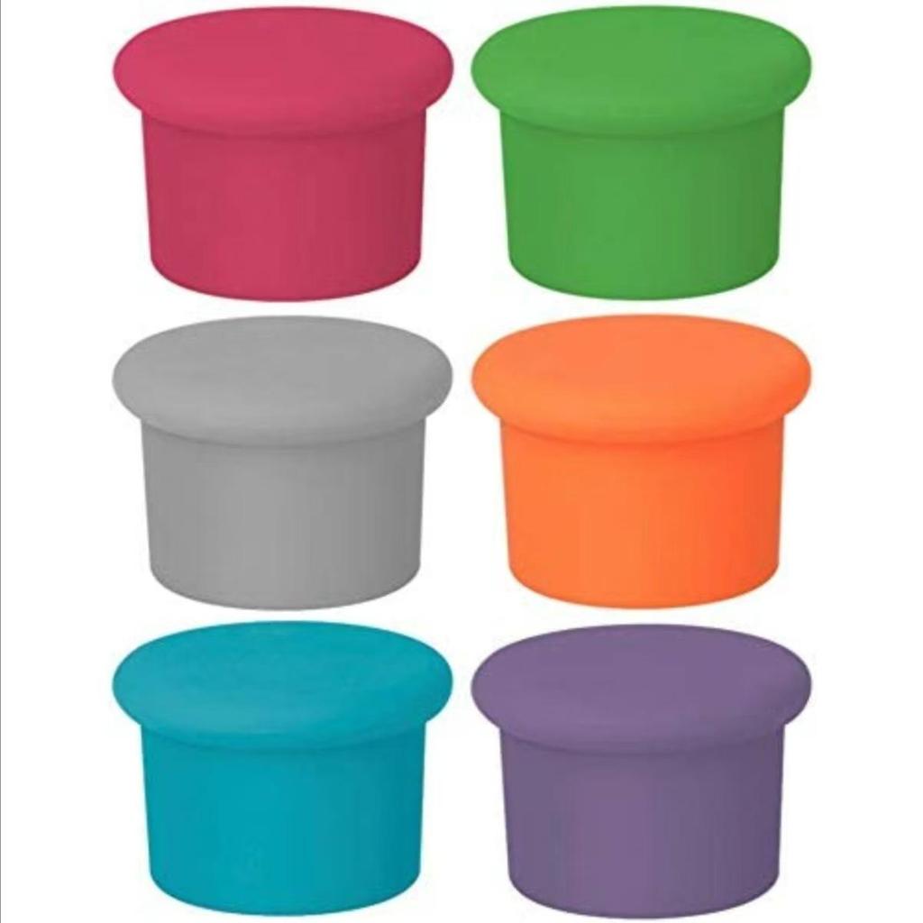 Индивидуальная силиконовая пробка для винной бутылки - Красная, Круглая пробка и уплотнение