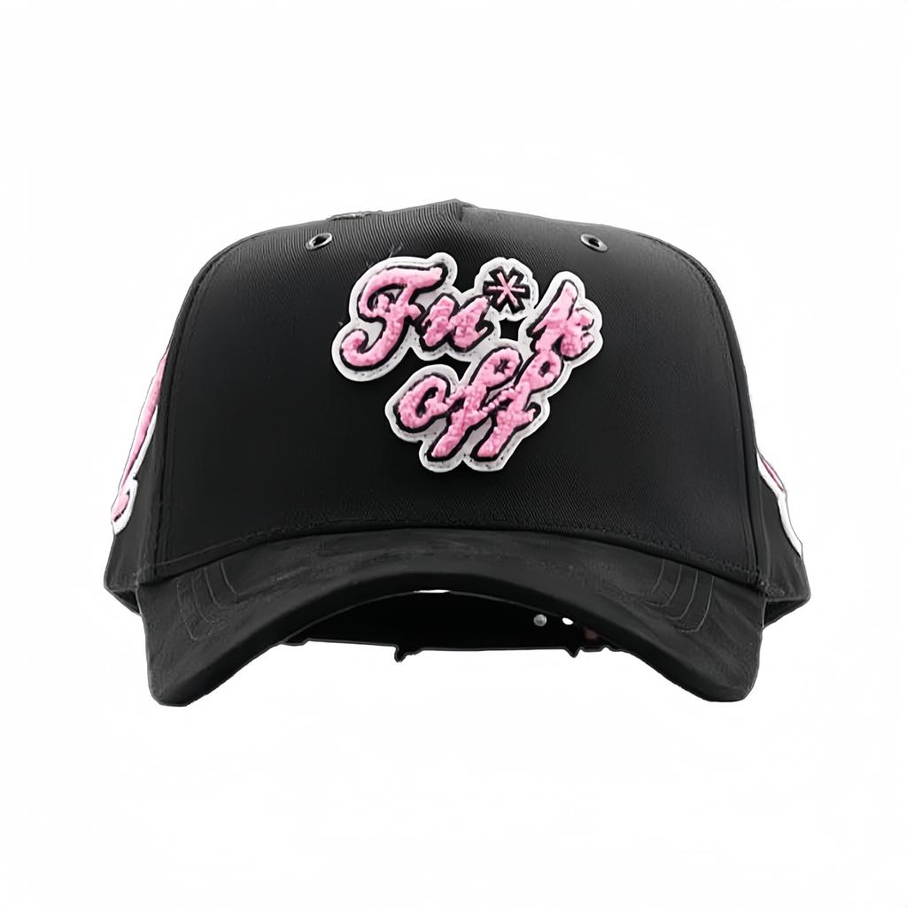 High Quality 5-Panel Curved Brim Baseball Cap with Rhinestone Embellishments Terry Fabric Dobby Style-Sporty Unisex Adult Hat