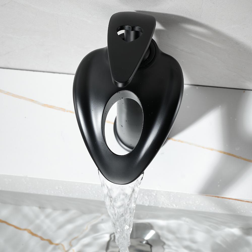 Basin Faucets Deck Mounted Bathroom Faucet Brass Mixer Single Handle Black Faucet Sink Mixer Washbasin Faucet Toilet