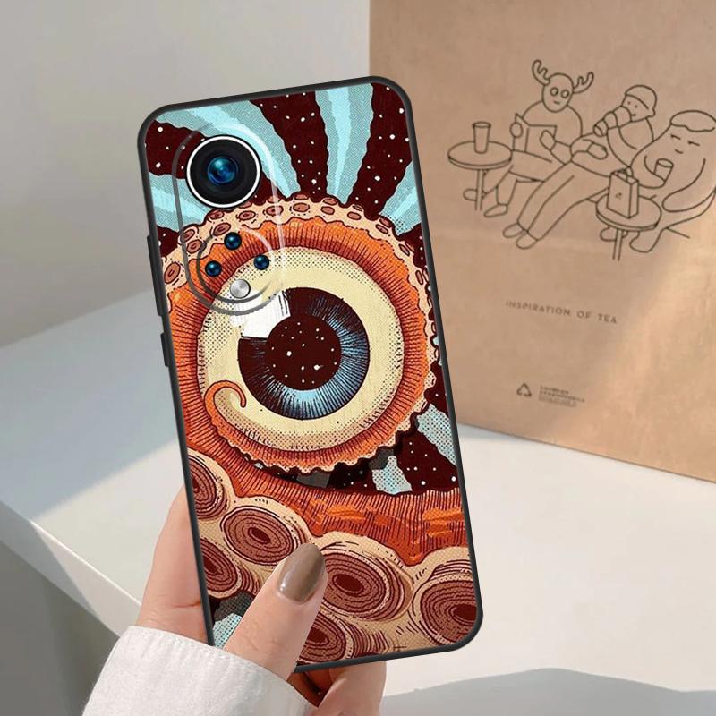 Чехол-иллюстрация 'Глаз' для Honor Magic 8 5 6 7 Pro Чехол для Honor 400 200 Lite 50 70 90 X8a X8b X9a X9b X9c