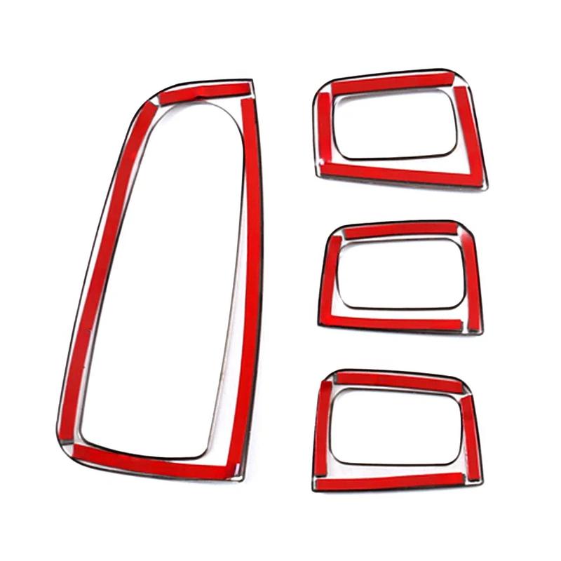 For Mercedes Benz GLC C Class W205 X253 2015- Metal Silver Car Window Lift Button Frame Cover Trim Sticker Car Accessories