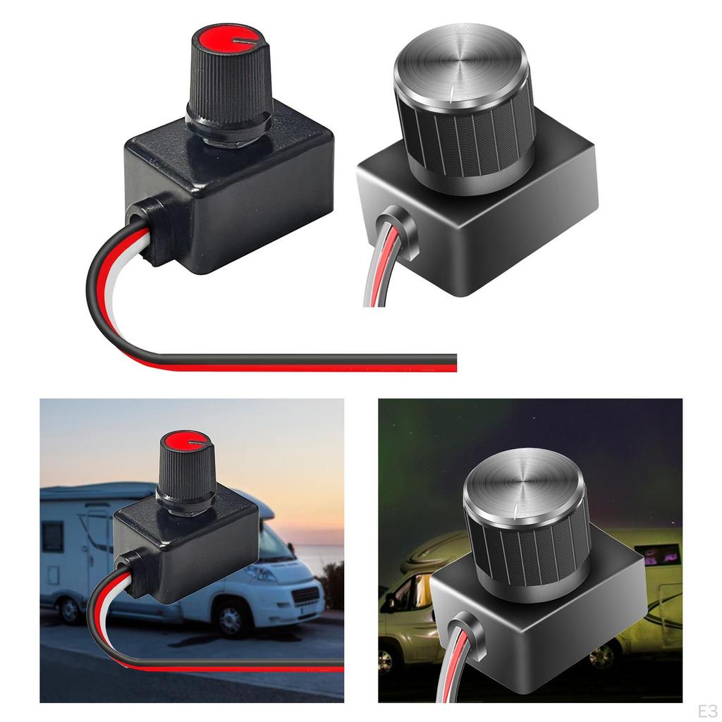 Dimmer Switch Easy To Install Knob for LED RV Lights Interior Boat Recreational Vehicle