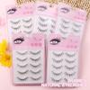 Wispy False Eyelashes Natural Look Cosplay Lashes Clear Band Fake Lashes  Women Girls