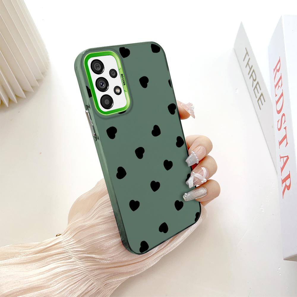 Окрашенный узор, цветной серебристый, двухсторонний, жесткий, противоударный чехол для телефона Samsung