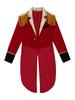 Boys Circus Cosplay Costume Long Sleeves Tassel Details Dip Hem Coat Role Play Jacket