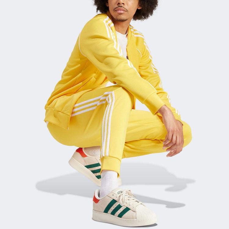 Adidas Оригинальная спортивная куртка Adicolor Classics Sst с тремя полосками, мужская верхняя одежда, желтый IR9865