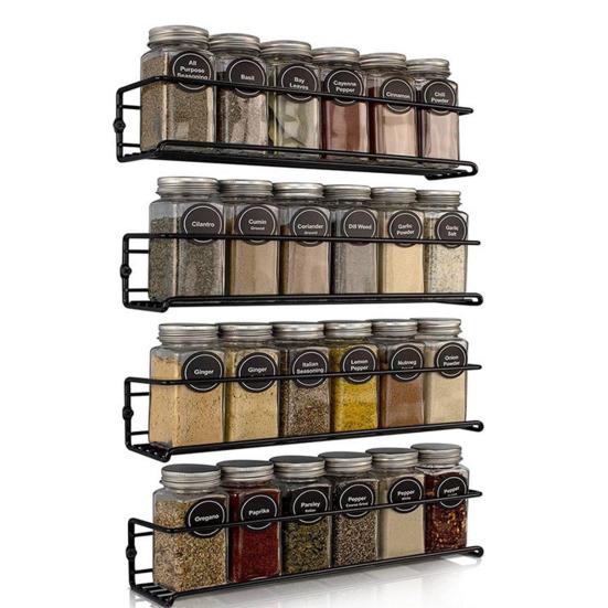 1/4 шт настенная полка для специй органайзер нержавеющая устойчивая к коррозии прочная несущая вентилируемая кухонная полка