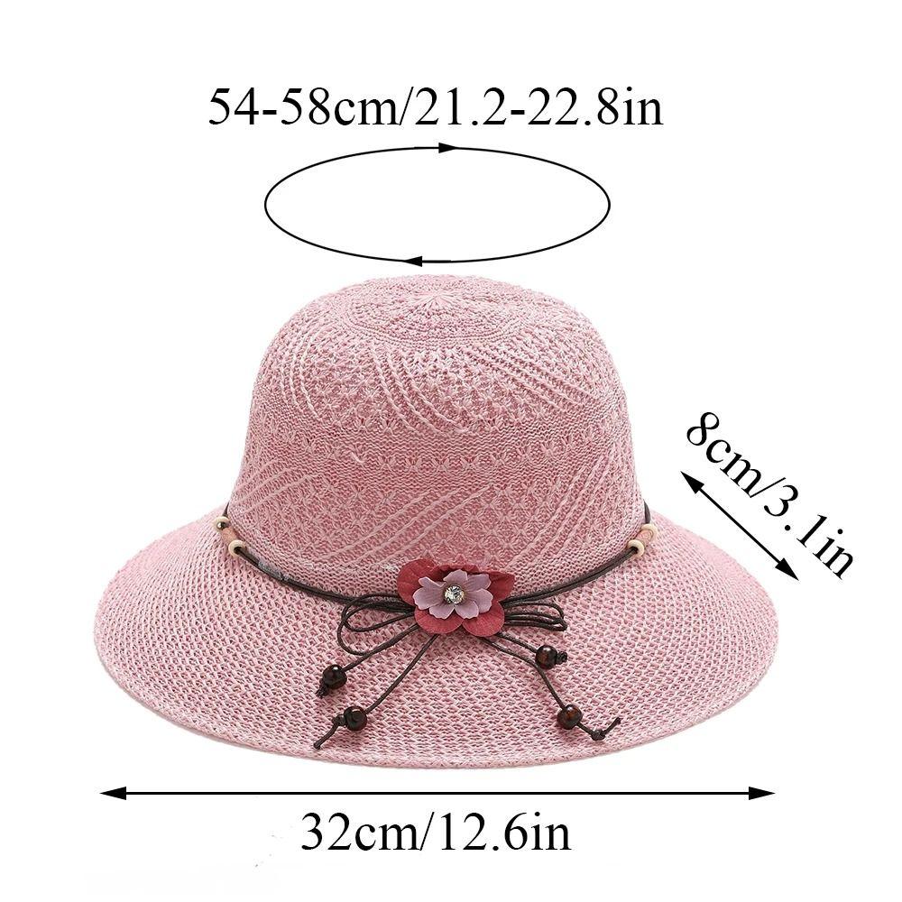 Cotton Polyester Straw Hat Ventilate Sun Hat New Beach Hat