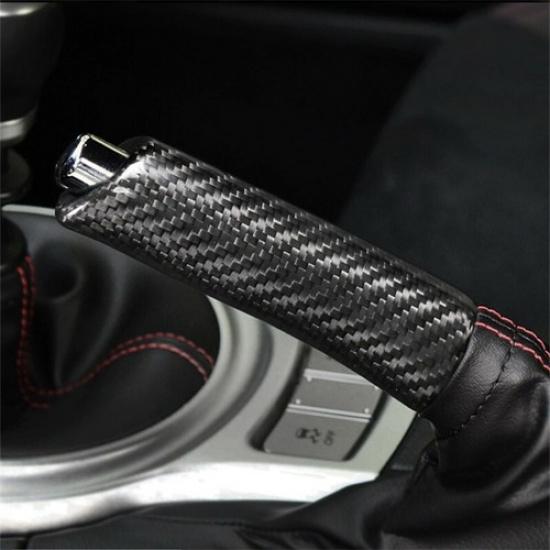 For Subaru BRZ Toyota 86 Hard Carbon Fiber Car Handbrake Grip Cover Replace Trim