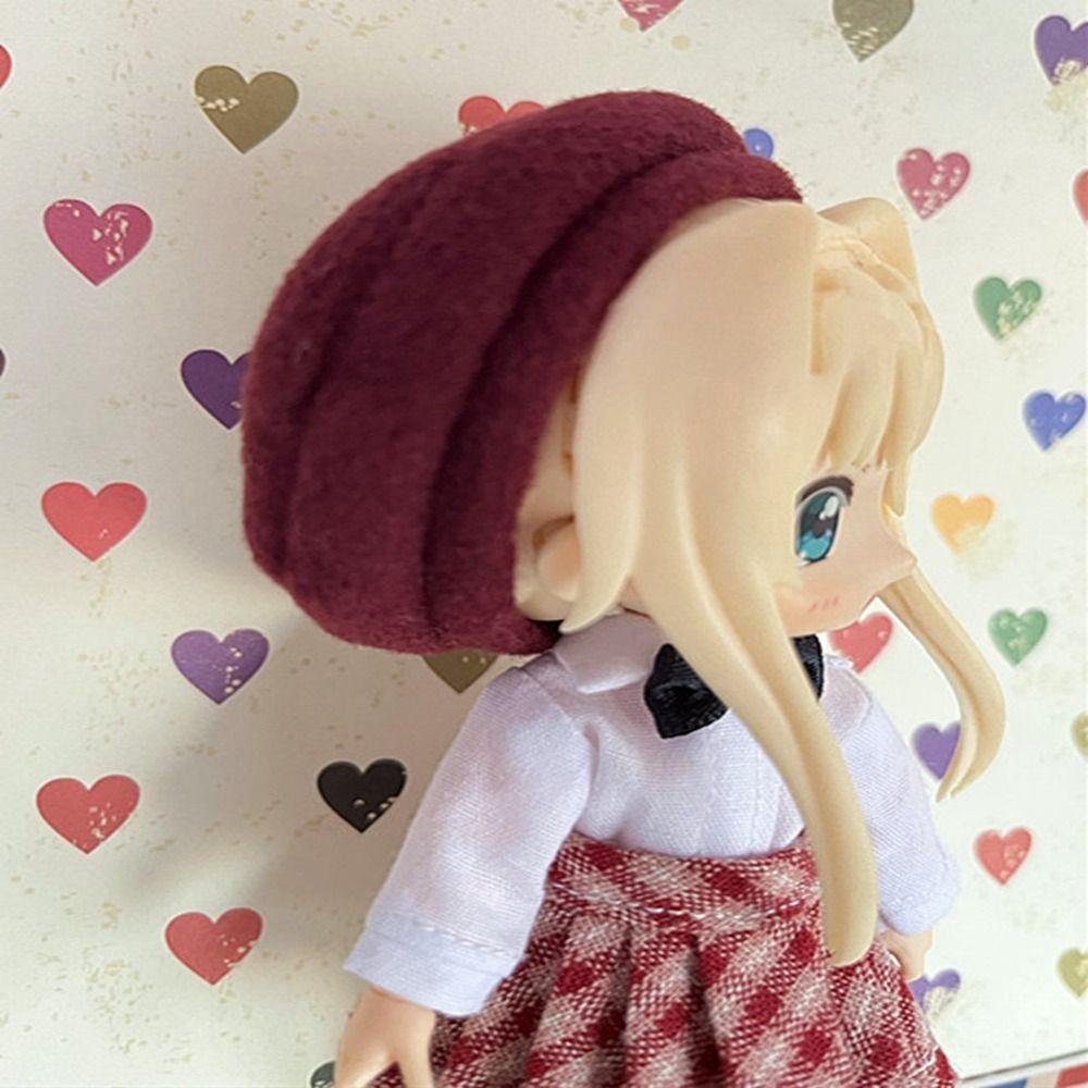 New Arrival Doll Beret Hat Fashion Kids Gift New Woolen Hat 1/11 OB11 Dolls/1/12 BJD Dolls