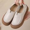 Genuine Leather Women's Casual Countertop Loafers Comfortable Work Business Shoes Women's Flat Shoes Leather Anti-slip Shoes  Walking Shoes