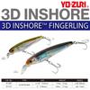 Saltwater Lure 3D Inshore Fingering 100mm Bone YO-ZURI (SP) Color