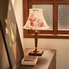Luxury Mid-Century French Wabi-Sabi Lamp: Retro Embroidered Table Light for Living Room or Bedroom