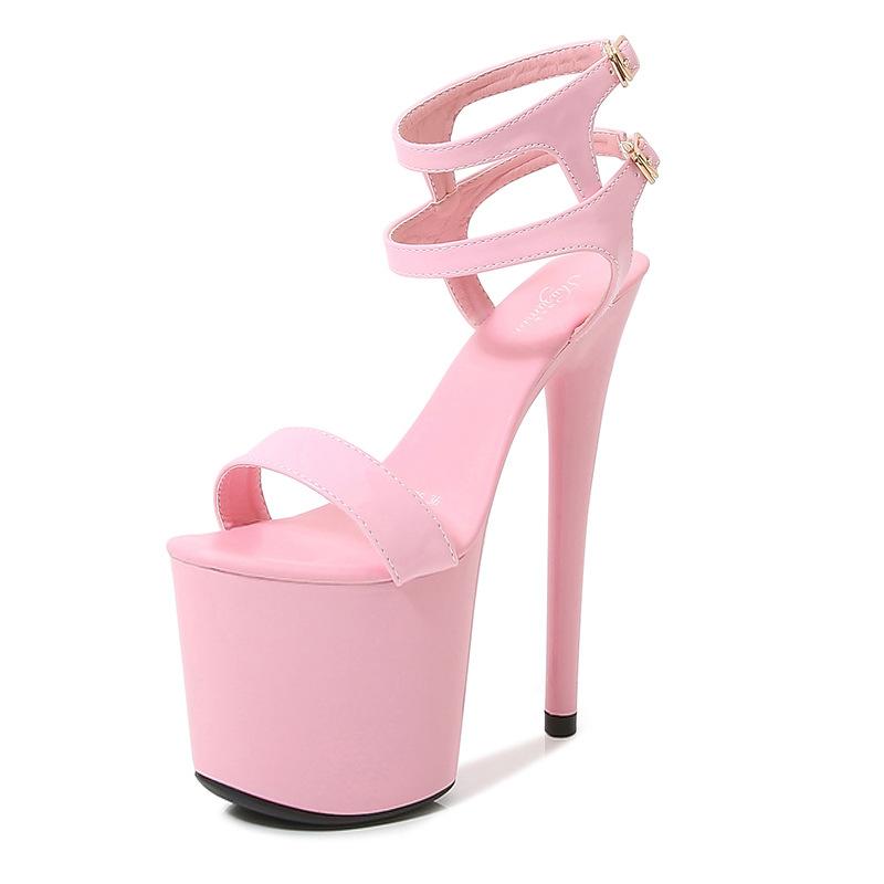 20 см женские сексуальные босоножки на платформе для модных сексуальных босоножек на танкетке