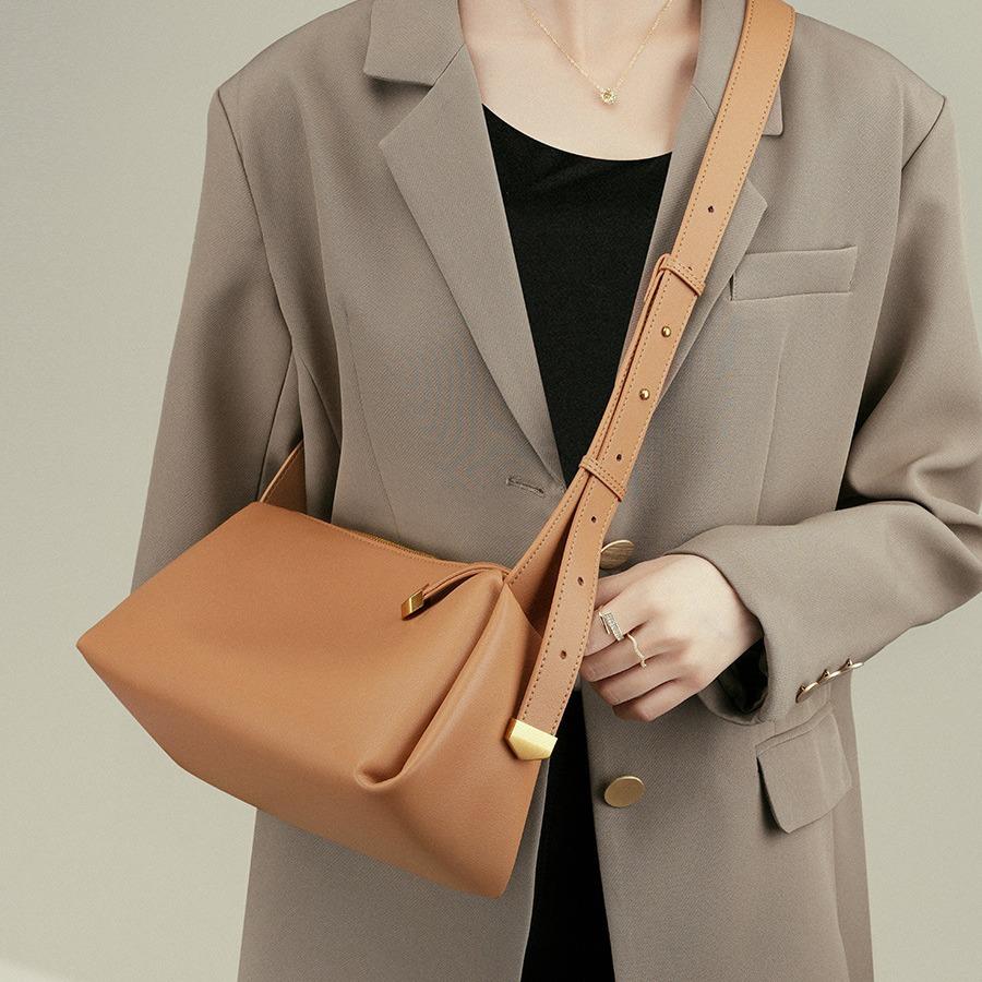 Сумка Новая Кожаная Косая Сумка Широкий Плечевой Ремень Премиум Сумка на Одно Плечо Под Мышку Женская Мягкая Кожа Женская Сумка