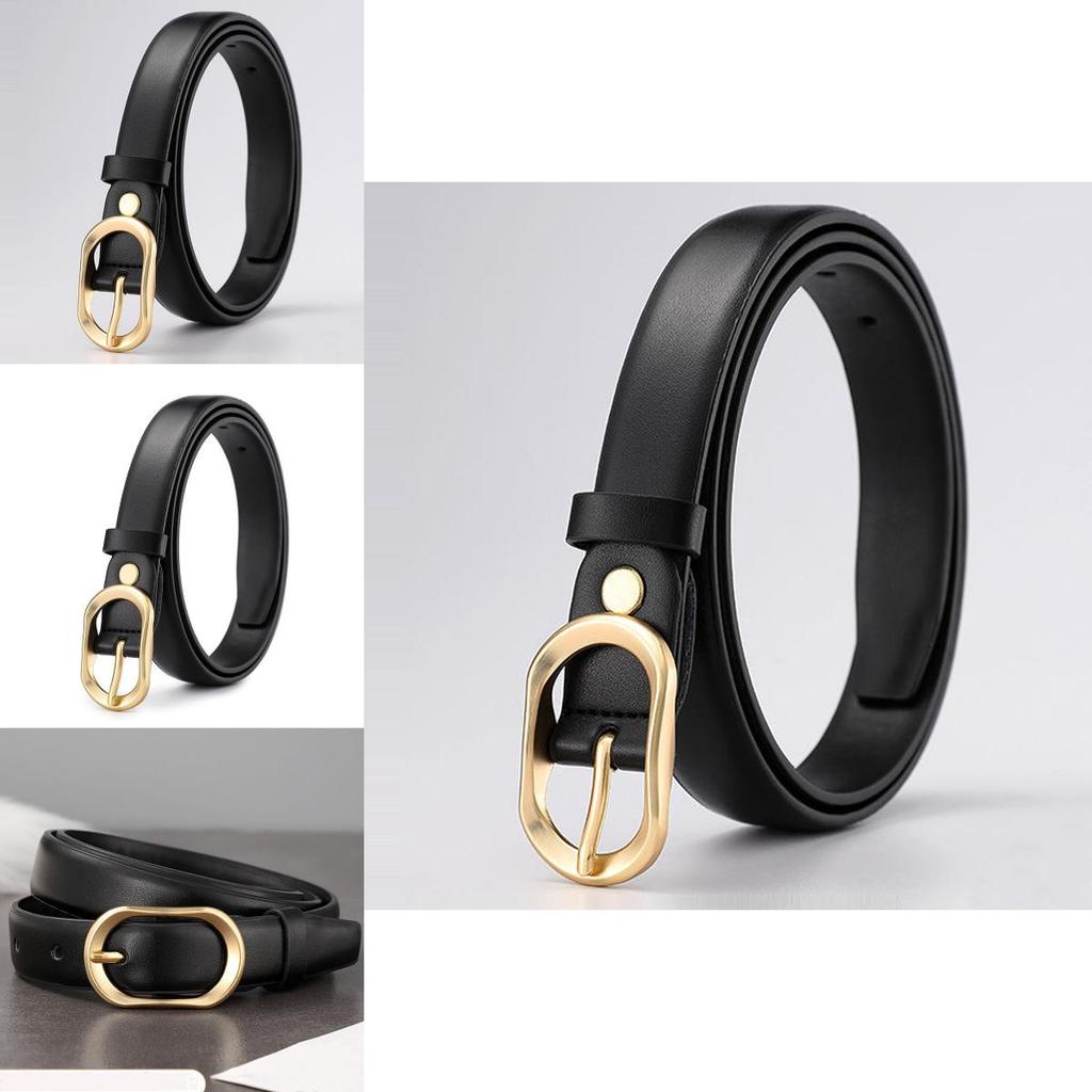 Minimalist Womens Pu Leather Belt With Alloy Pin Buckle For Casual And Office Wear