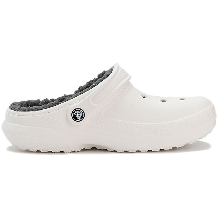 Crocs Унисекс Классические утепленные клоги Белый/Серый Теплый комфорт Надел и пошел 203591-10M
