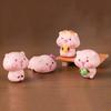 5 шт. Фигурка свиньи Мини Портативный размер Q-версия Дизайн свиньи Статуэтка Миниатюрная свинья Ландшафт Офисный стол Книжная полка Декор для автомобиля