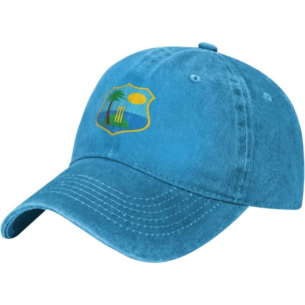 West Indies Cricket Baseball Cap Washed Cotton Adjustable Dad Hat for Unisex Women