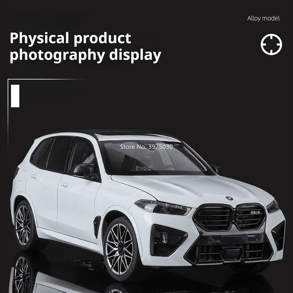 1:18 Литые Диски BMW X5M Модели Автомобилей Игрушечное Колесо Рулевое Управление Миниатюрные Транспортные Средства 6 Дверей Открываются Модель Автомобиля Мальчики Образовательные Игрушки