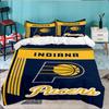 Pacers Basketball Team  3pcs Bedding Set,Including 1pc Duvet Cover And 2pcs Pillowcases Perfect Gift for Christmas,Ideal for Bedroom, Dormitory
