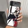 Чехол для телефона Anime Spy Family Аня, Жесткий ПК, Для Samsung Galaxy Z Flip 7 6 5 4 3, Черный ZFlip7 ZFlip6 Flip5 Flip4 Flip3 5G, Печатный Чехол