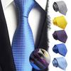 Silk Plaid Ties Men Necktie Party Business Formal Men's Business Casual Ties