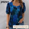 Женские модные повседневные блузки и рубашки с коротким рукавом JPNTKY