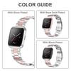 Металлический ремешок для часов Fitbit Versa 4/Sense 2 Ремешок для Fitbit Versa 3 2 Классический браслет Сменные аксессуары для браслета