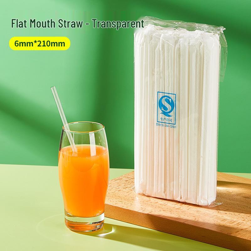 100 Одноразовых гибких и выдвижных соломинок для беременных, в индивидуальной упаковке, пластик, для домашнего использования детьми.