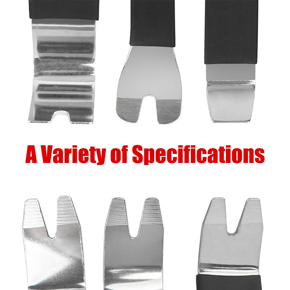 Инструмент для удаления металлического авто дверного зажима, набор инструментов для снятия обшивки, 6 шт., приборная панель автомобиля, аудио-радио панель, ремонтный крепеж, портативный