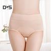 Women Panties Solid Color Plus Size Butt-lifted High Waist Seamless Elastic Period Prevent Leakage Briefs Menstrual Underpants Female Underwear