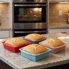 2PCS Heat Resistant Cake Baking Pan Flexible Dessert Baking Mold Multifunctional Bread Mold  Oven