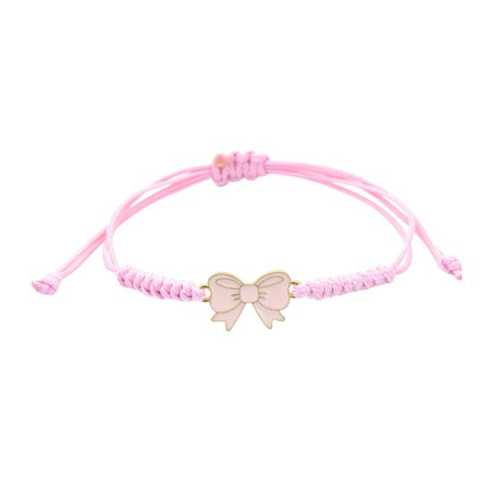 Yousheng Bow Braided Bracelet Adjustable String Rope Bracelet Handcrafted Cheerleader Bracelet for Cheer Dance Team Friends Gift