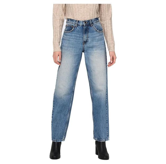 Only Robyn Ex Straight Fit Dot536 high waist джинсы