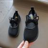 2024 Летние дышащие туфли для девочек с круглым носком и мелким узором, повседневные туфли с универсальными бантами, милые туфли принцессы в корейском стиле, простые, нескользящие, новые