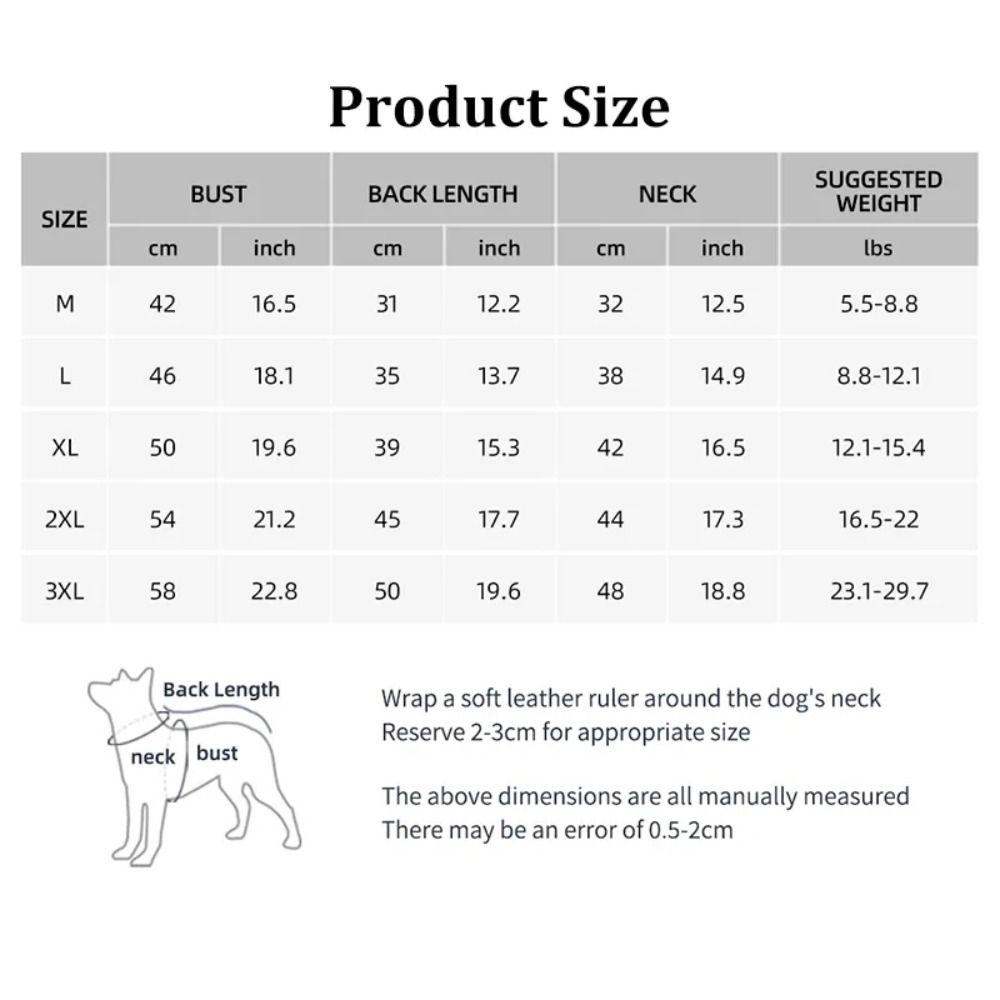 NEW Waterproof Dog Jacket Chihuahua Coat French Bulldog Dog Clothes Winter Puppy Vest for Small Large Dogs