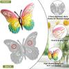 Metal Butterfly Wall Decor 7 Colors Butterflies Sculpture Iron Indoor Outdoor Hanging Wall Art for Garden Yard Fence Home Gift