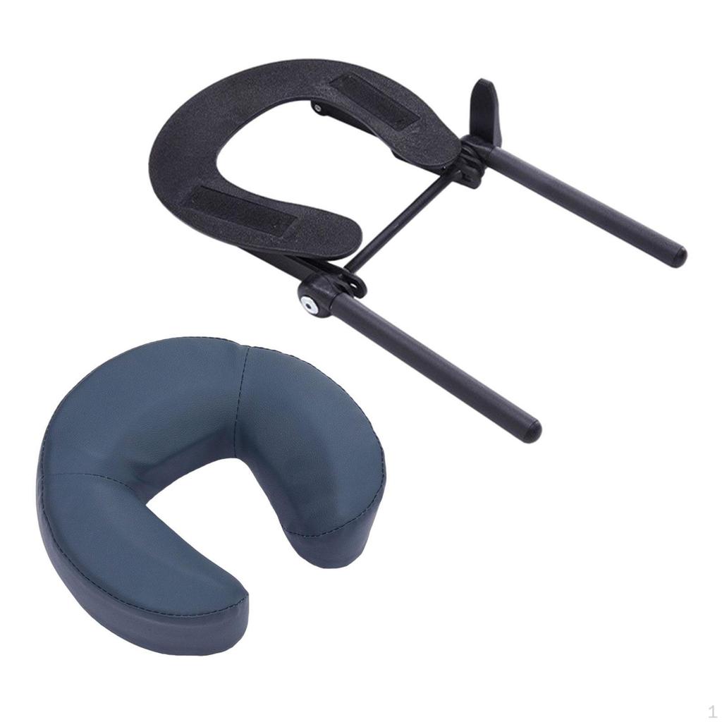 Face Cradle with Pillow for Massage Table Comfort Sturdy Headrest Adjustable