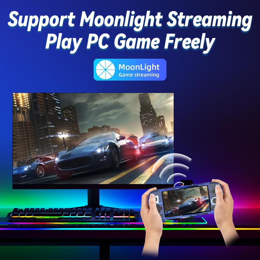 ANBERNIC RG556 Портативная игровая консоль на Android 13 с большим экраном и контроллером-джойстиком Холла - Подключаемая к ТВ, издание 2024 года.