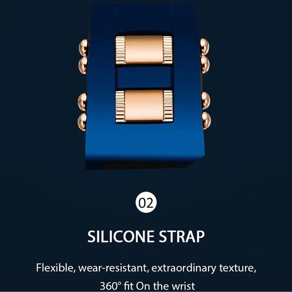 Мужские многофункциональные спортивные часы с силиконовым ремешком и календарем