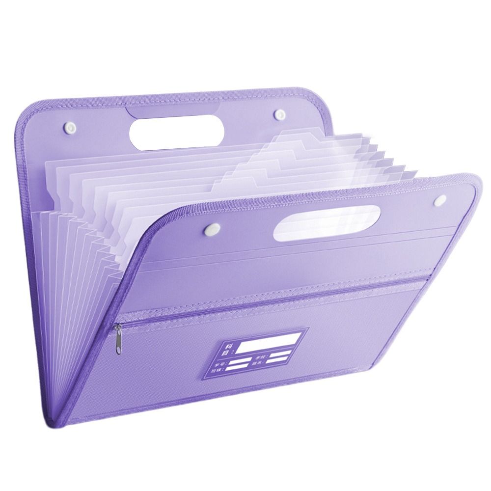 Pockets Portfolio Waterproof File Organizer Test Paper Storage Folder Document Bag A4 File Folder