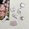 Магниты на холодильник KT Cat из серии Silver - Милые и стильные магнитные украшения для перфорированной доски для вашего дома!