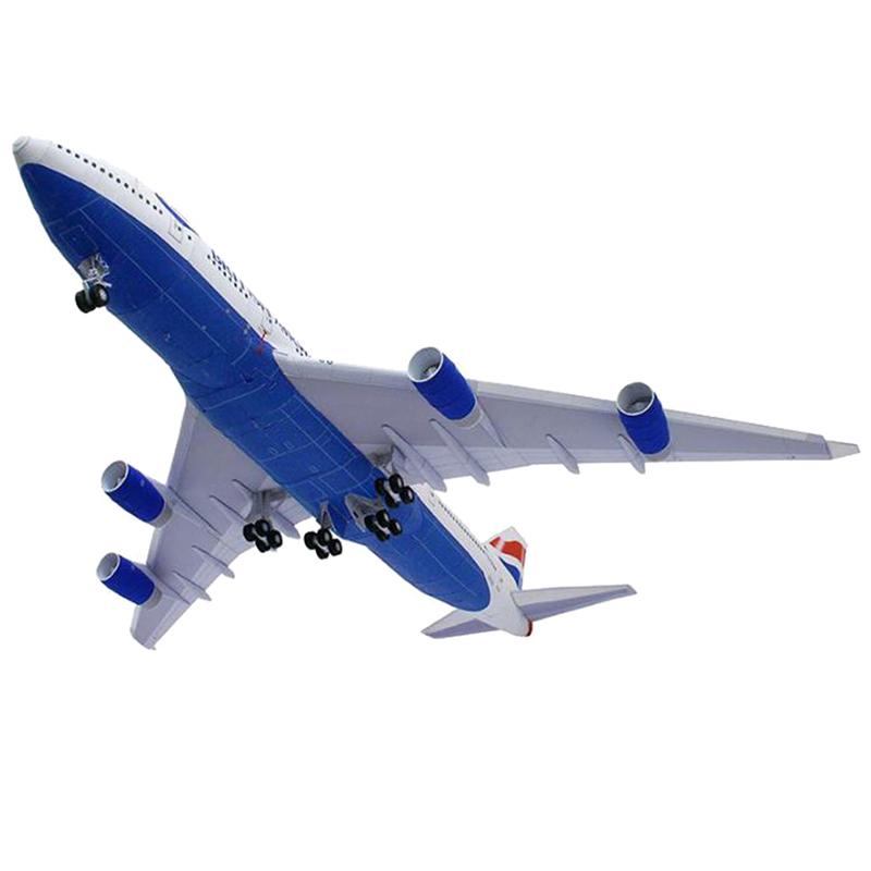 1:144 Boeing 747 Самолет Гражданская авиация Авиалайнер DIY 3D Бумажная модель карты Набор