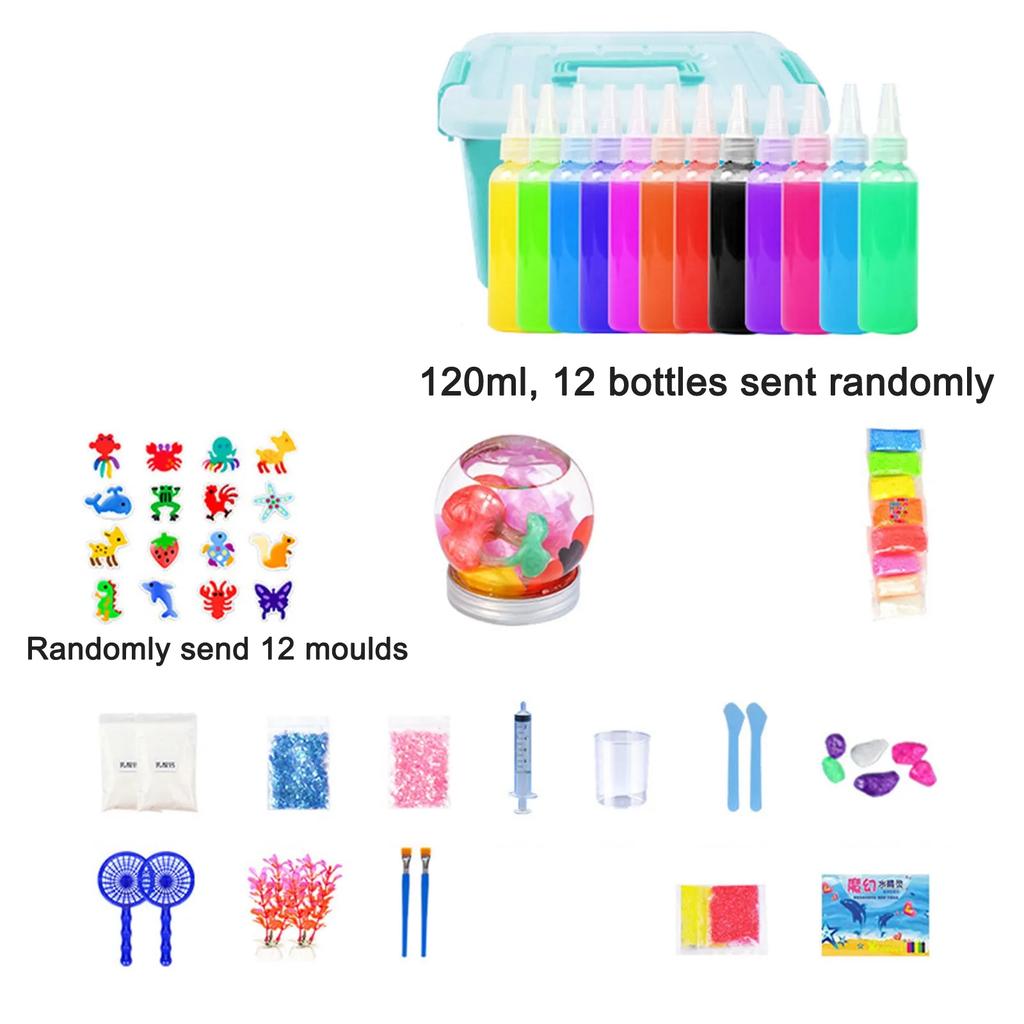 DIY Fairy Magic Water Elf Ocean Mold Companion For Kids 3D Handmade Kits Aqua Fairy Gel Toy Set Handicraft Educational Toys Gift