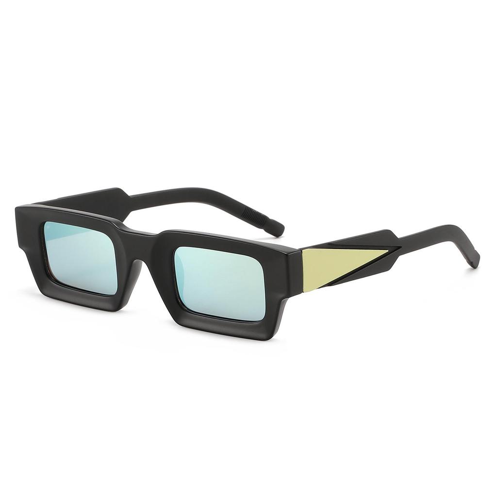 Ретро Квадратные Солнцезащитные Очки для Женщин - Маленькая Оправа, Цветные Зеркальные Линзы, Универсальный Европейский и Американский Уличный Стиль